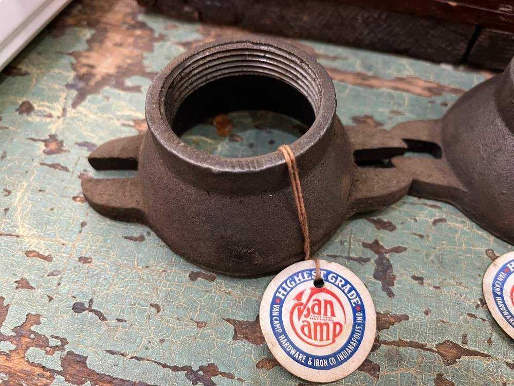 Antique NOS Cast iron Van Camp Pitcher Pump Fitting