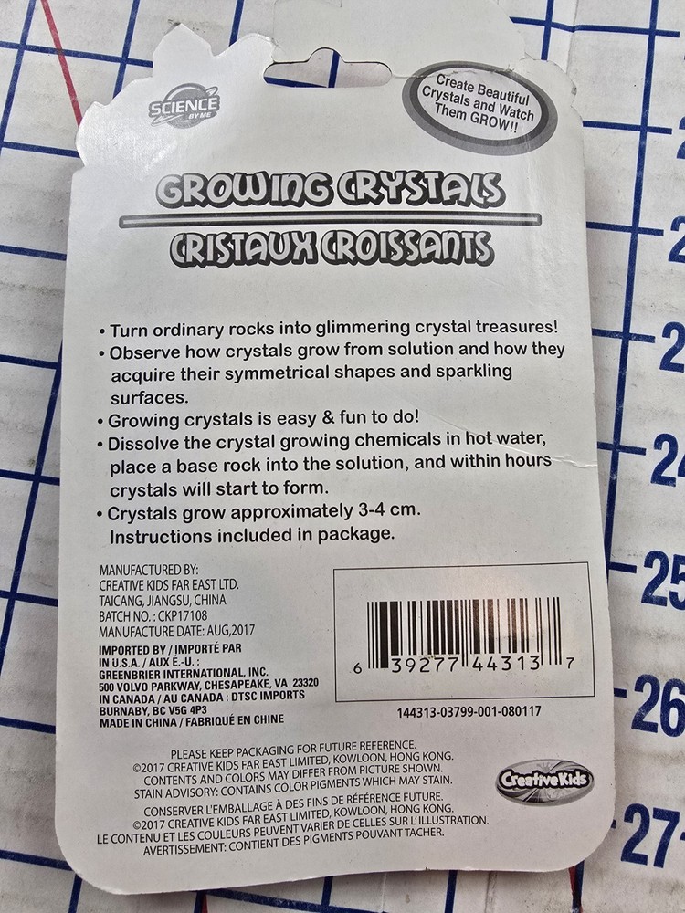 Science by Me Grow Crystals Science Kit