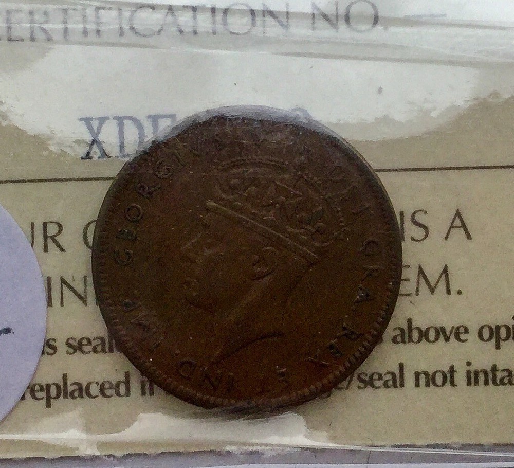 Newfoundland  1940 Reengraved Date Small Cent Mint Error EXF
