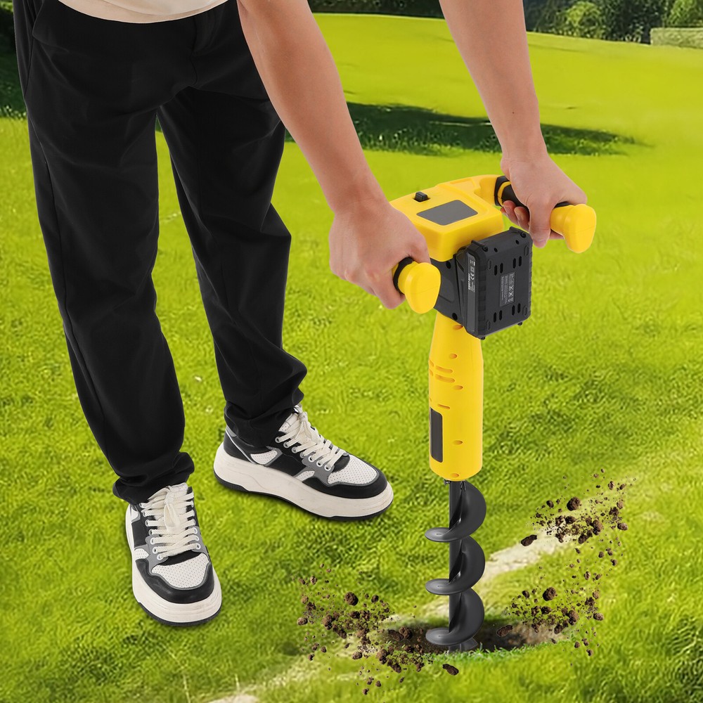 Post Hole Digger Electric Hole Digging Machine Cordless Post-Hole Digger 350W
