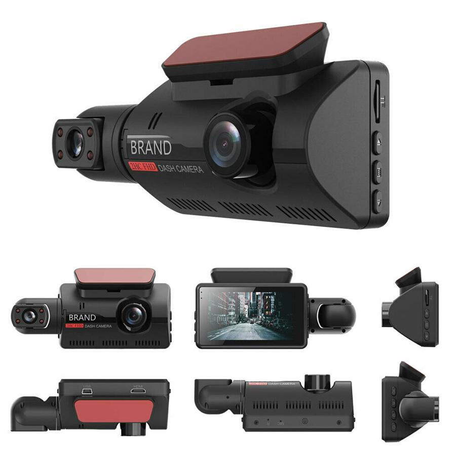 1080P Car Dash Cam DVR Video Recorder Front Inside Camera Loop Recording 3.0 in