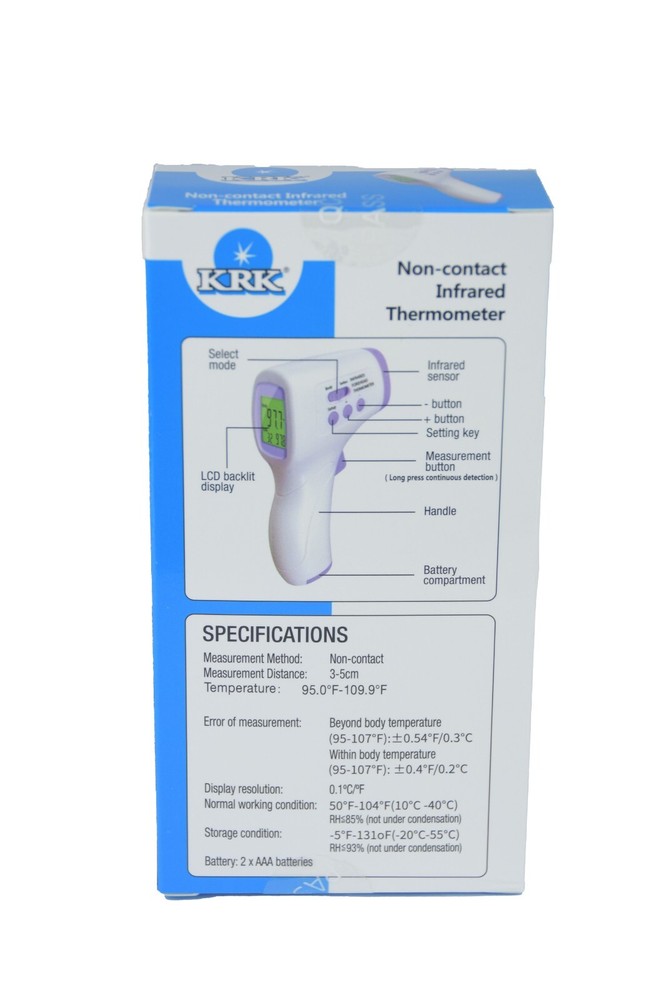 Digital Thermometer Non Contact Switch Between Body & Object