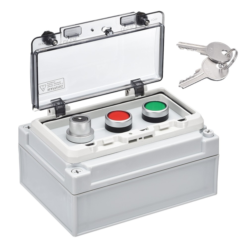 IP67 Push Button Box ABS Green Button Lock Button Selector Switch