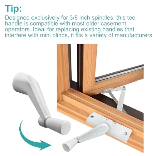 Window Handle Crank Replace,3/8" Spline Crank Handle & Tee Handle Casement