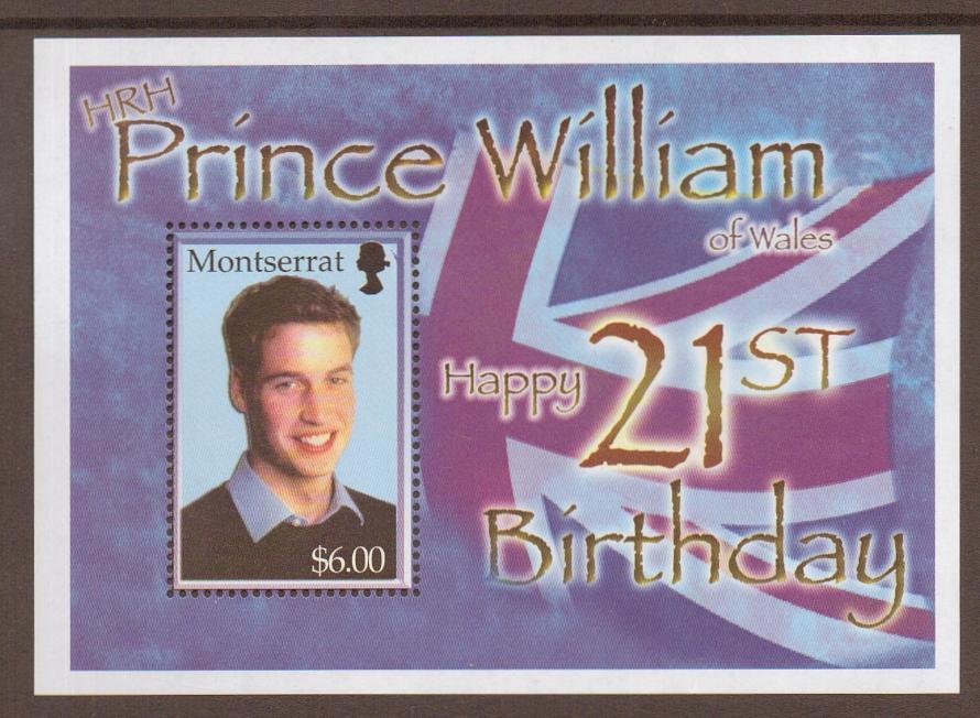 MONTSERRAT SGMS1237 2003 PRINCE WILLIAM MNH