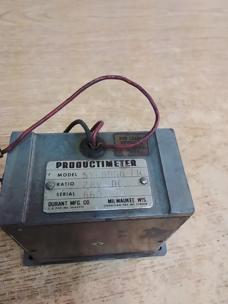 Durant 5YE8950-ER 28V DC 5 Digit Panel Mount