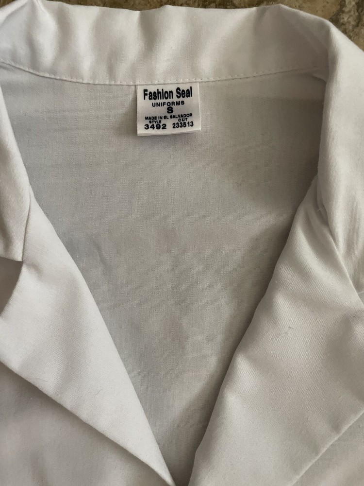 Men’s Size Small White Lab Coat Cotton Blend