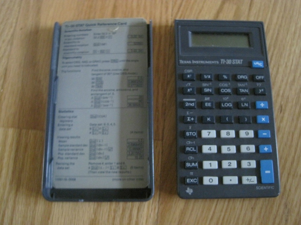 TI30 Stat Calculator Retro