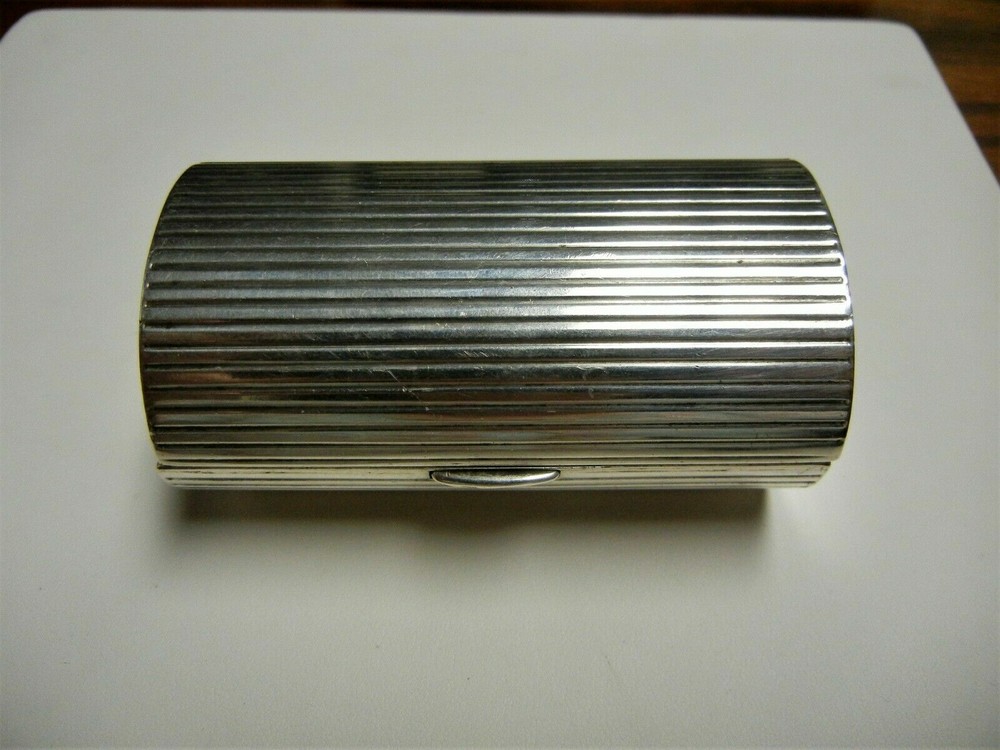 Napier Sterling Silver Cigarette Case with Gold Wash Interior