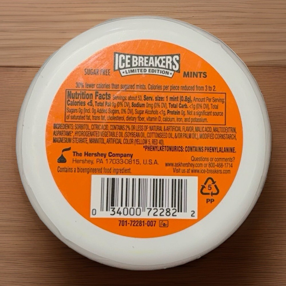 Ice Breakers Orange Cream Pop Mints Discontinued Limited Edition 3 Pack!