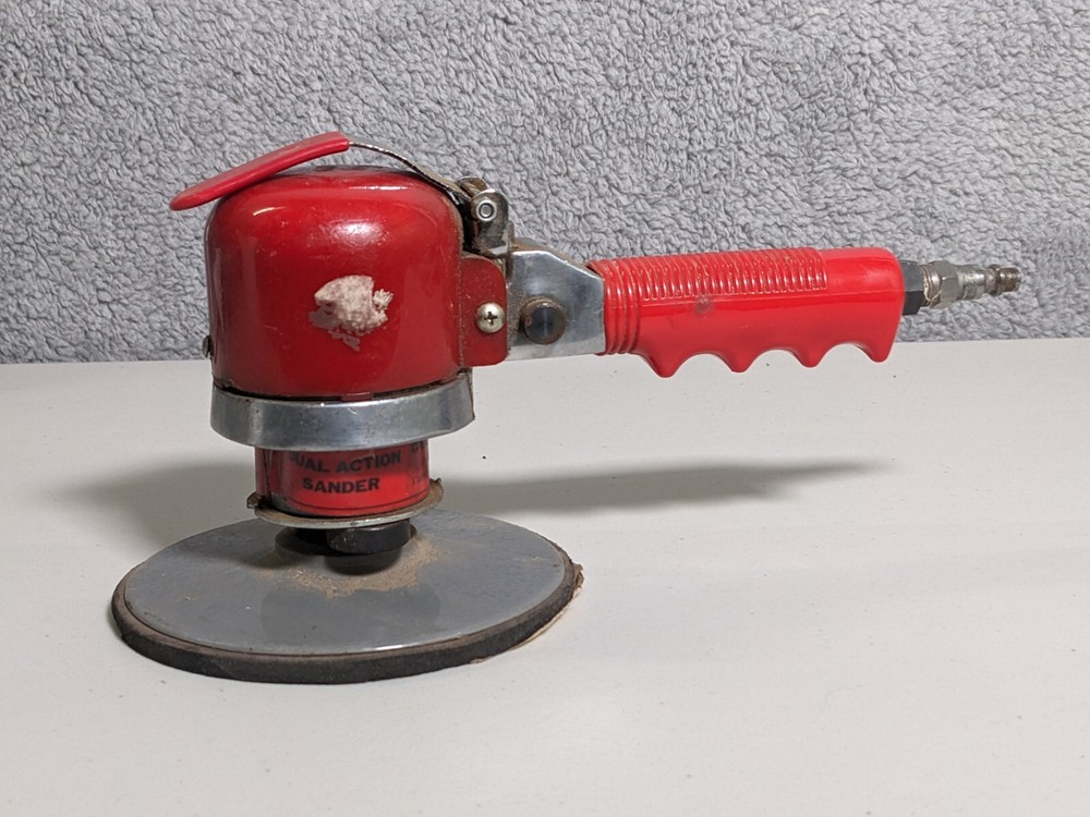 Dual Action Orbital Sander Red