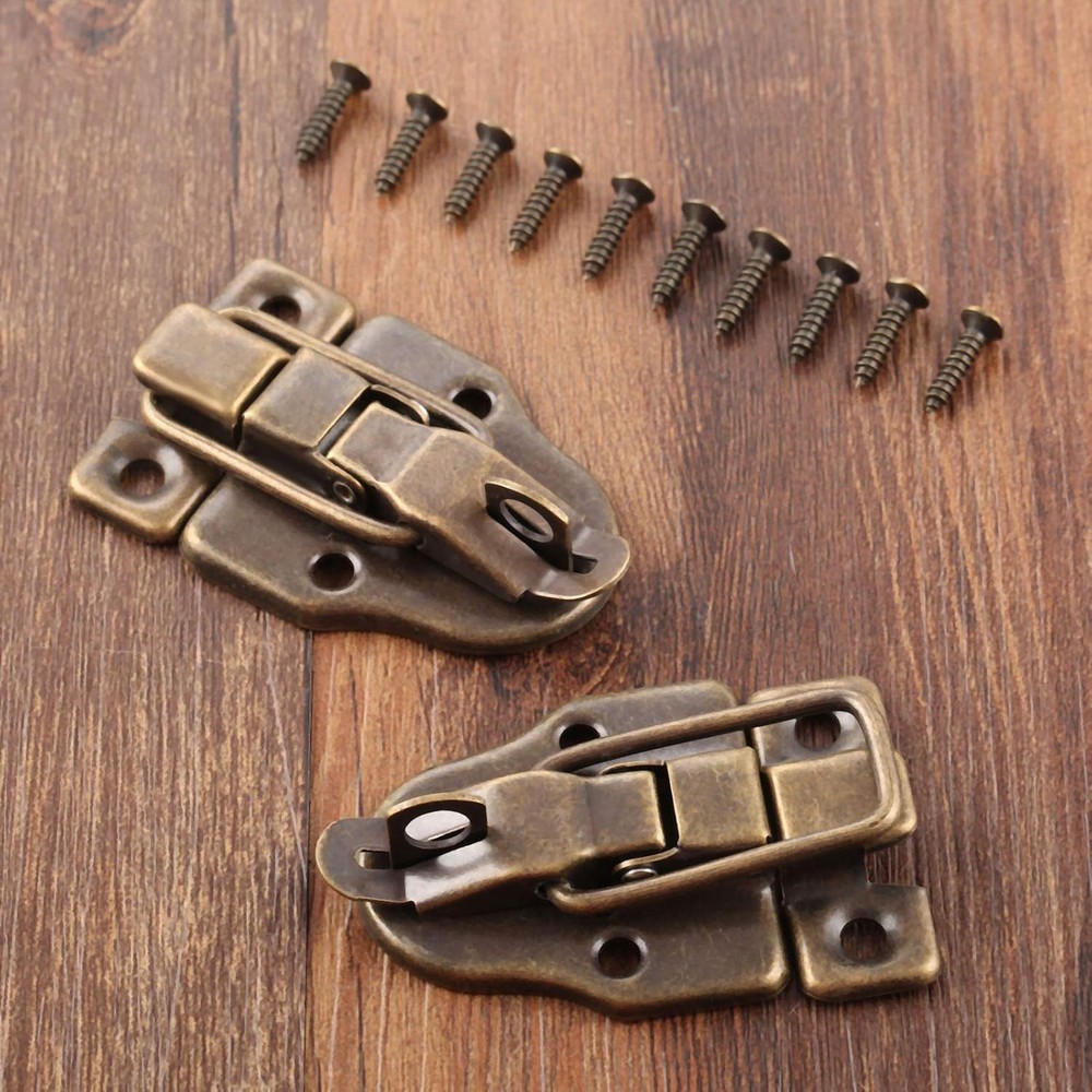 dophee 2Pcs Antique Bronze Retro Style Box Toggle 2 Pieces,