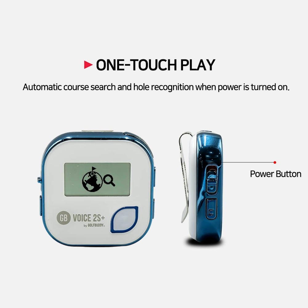 GolfBuddy Voice 2S Talking GPS Device for Precise Golf Distances and Navigation