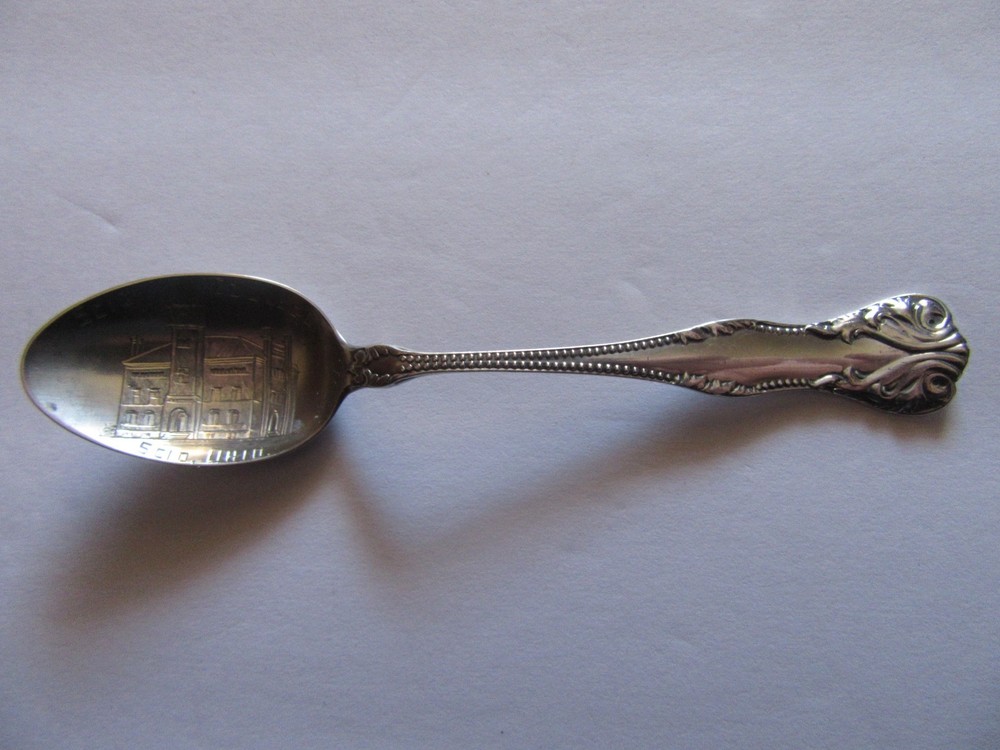 Paye & Baker Handle 5 3/8" Sterling Silver Souvenir Spoon Scio College Scio Ohio