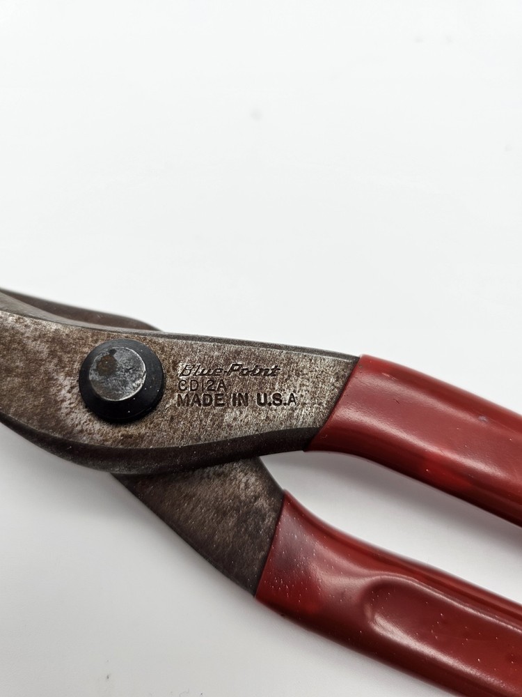 Blue-Point Tools CD12A Red 12" Tin Snips USA