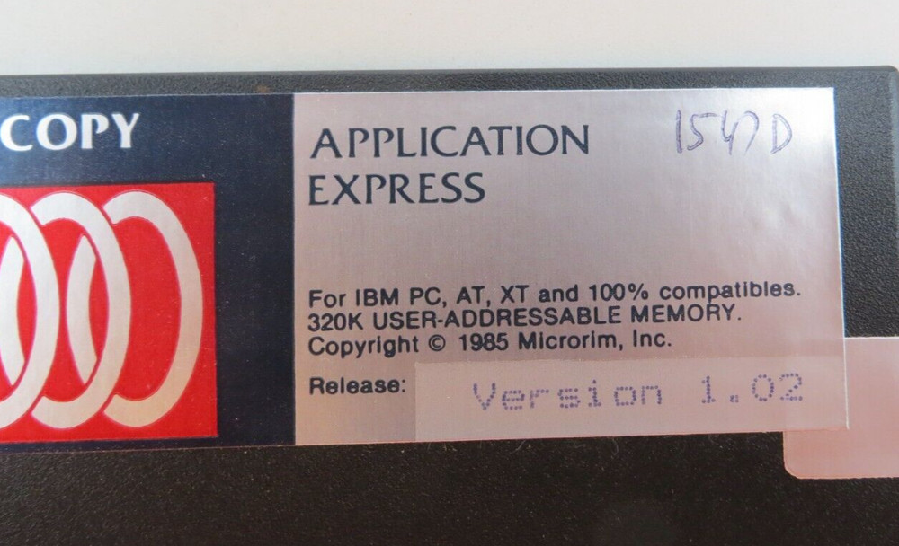R BASE 5000 MULTI-USER VERSION 1.02 5.25" Floppy Disks Evaluation Copy 1985