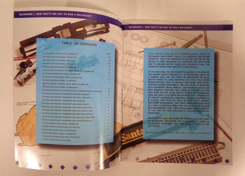 Bachmann Spectrum 1997-1998 Mini Catalog