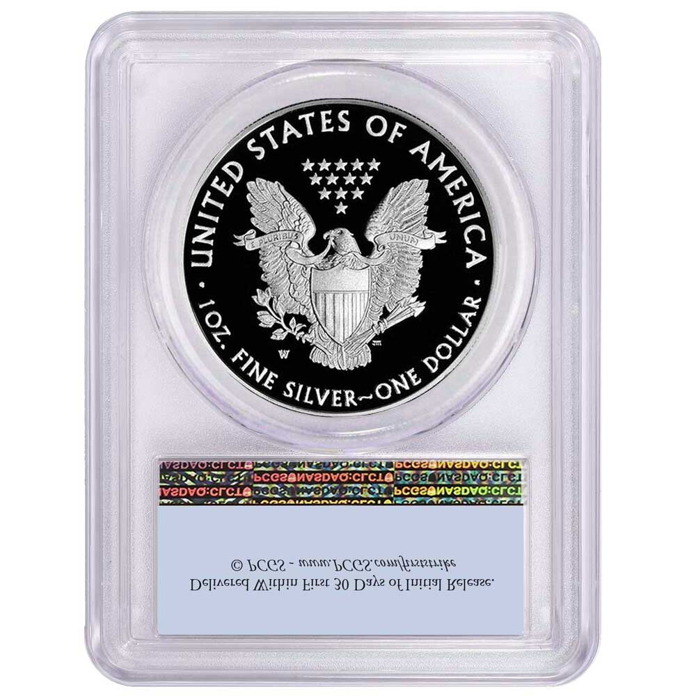2021-W Proof $1 Type 1 American Silver Eagle Congratulations Set PCGS PR70DCA...