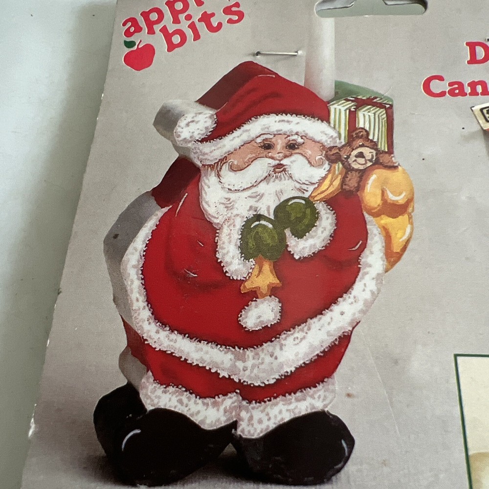 Plaid Enterprises Apple Bits Decorative Craft Candle Holder Kit Santa