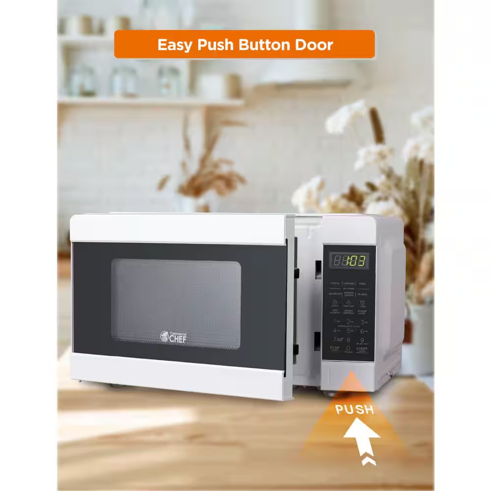 0.9 Cu. Ft. Counter Top Microwave, White