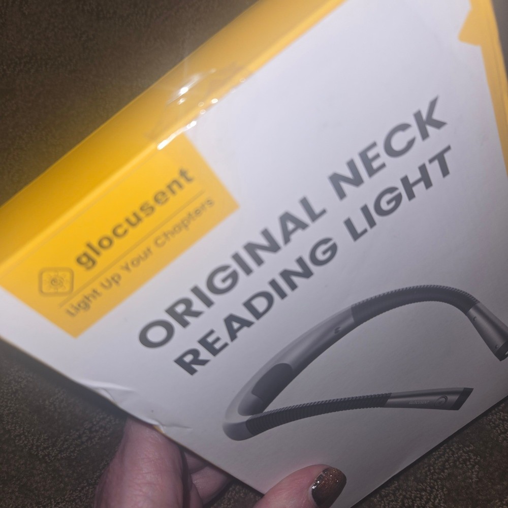 Glocusent Original Neck Reading Light USB C Rechargeable Flexible LED Book Light
