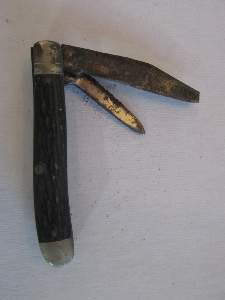 VTG Pocket Knife 2 Blades Rustic 3"