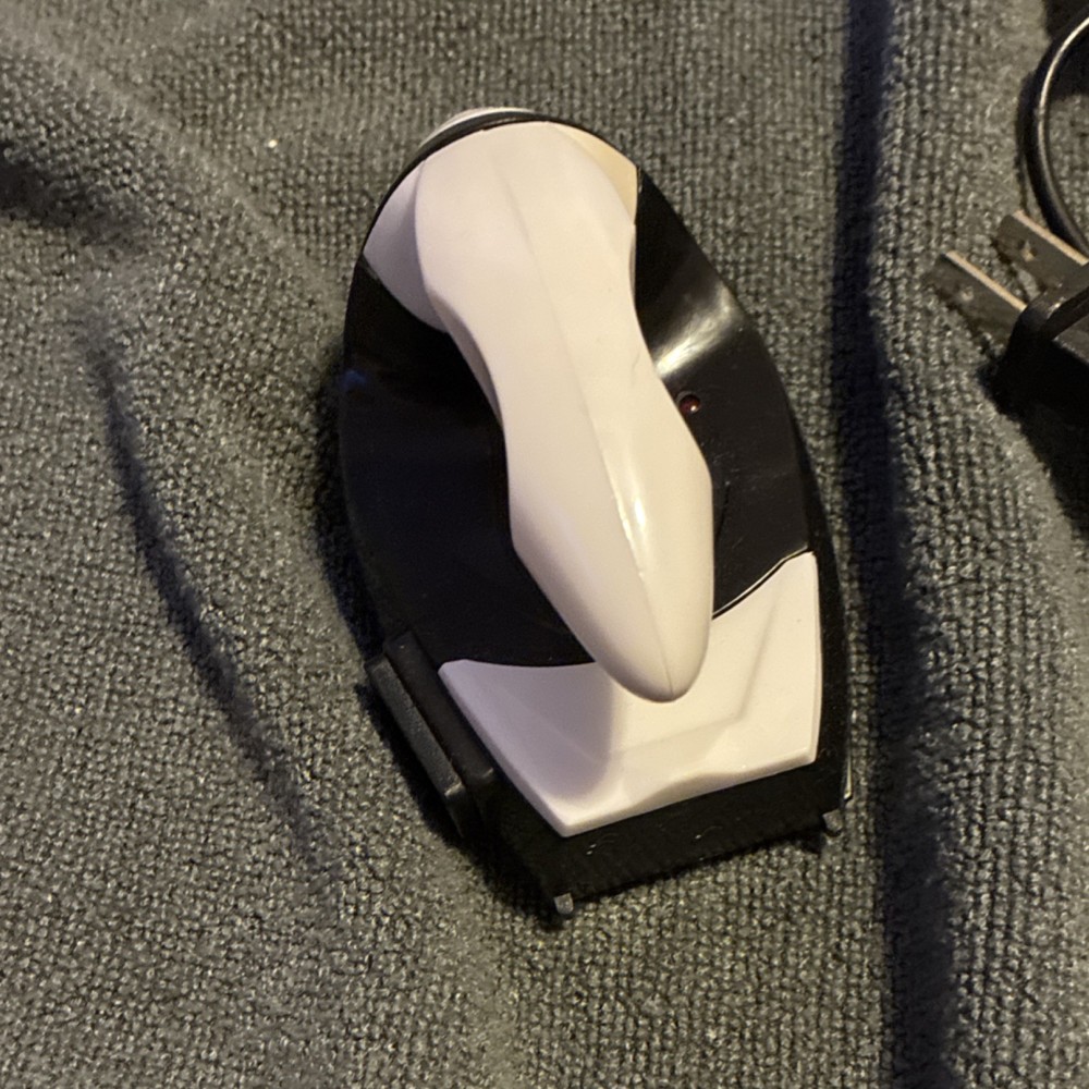 Compact Corded Dry Iron w/ Power Cord & Inline Switch, Black & White