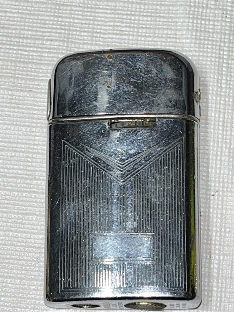 Vintage RONSON lighter atomic chevron sputnik logo !!!