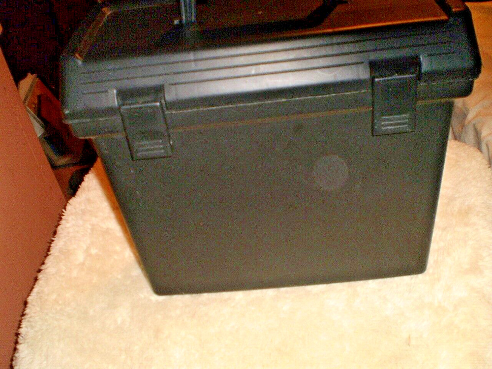 Large Black Storage Container Case with Handle