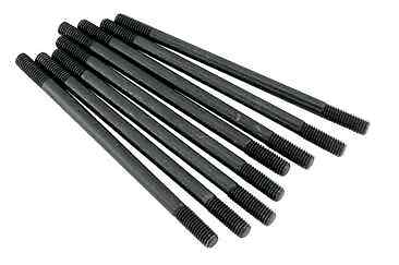 Kibblewhite Black Cylinder Studs 8 pc Kit Harley Dyna Conv 94-99