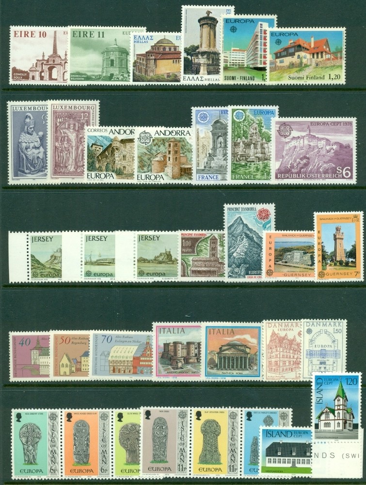 EUROPA 1978 Complete Yearset NH 30 countries