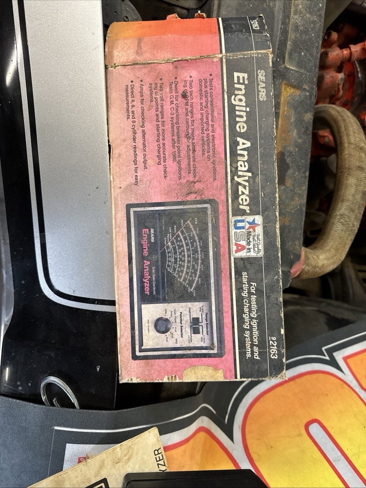 vintage Sears Solid State Electronic Engine Analyzer, model 92163