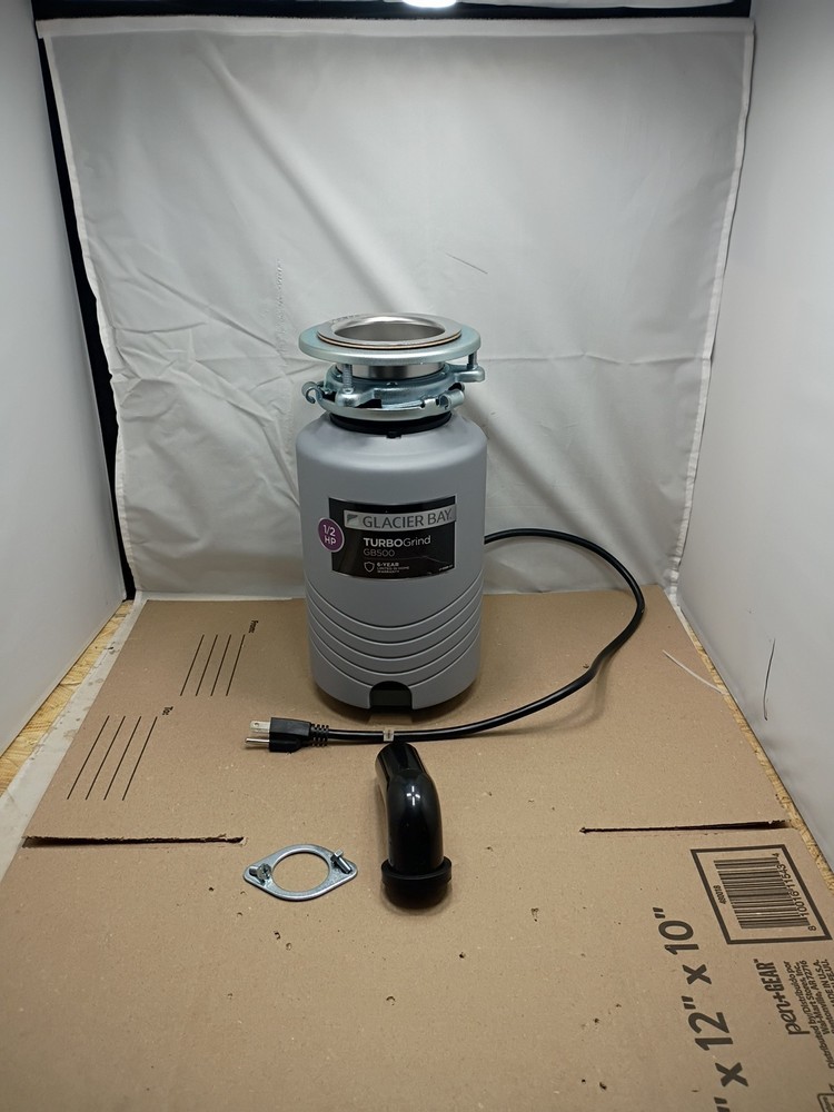 Glacier Bay GB500 Turbo Grind 1/2hp Garbage Disposal Continuous Feed | Open Box