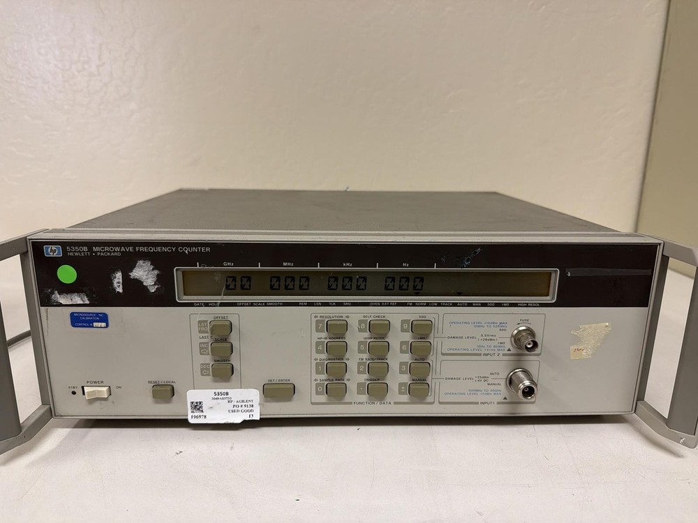 HP 5350B MICROWAVE FREQUENCY COUNTER, POWER ON TEST ONLY
