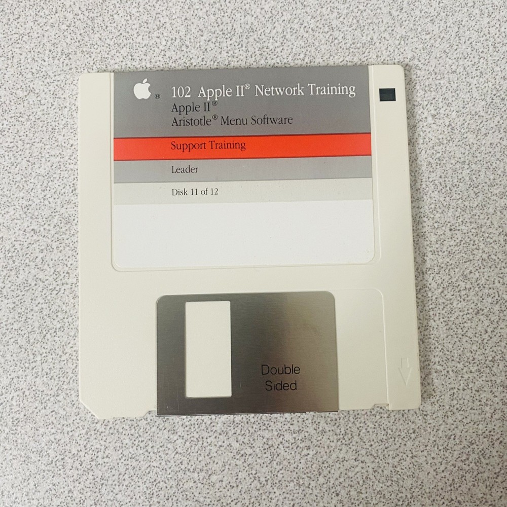 102 Apple II Network Support Training SET Of 12 1990 Vtg Software Complete Disk