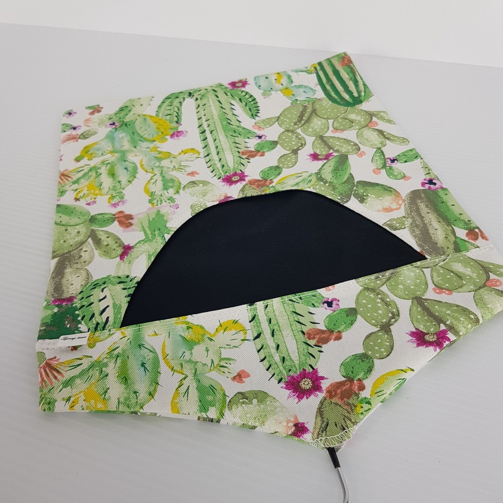 Peg Bag Handmade Green White Cactus Print Lined Laundry Clothes Peg Holder
