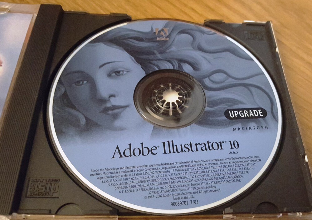 Adobe Illustrator 10 Upgrade MAC/Apple OS Computer/Software Key Code Macintosh