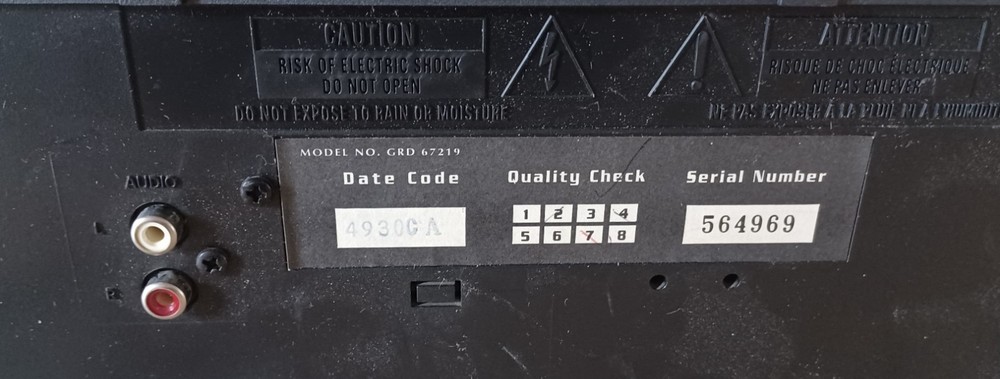 Admiral 5 Disc Changer CD Player Model GRD67219A | Tested | Fully Functional