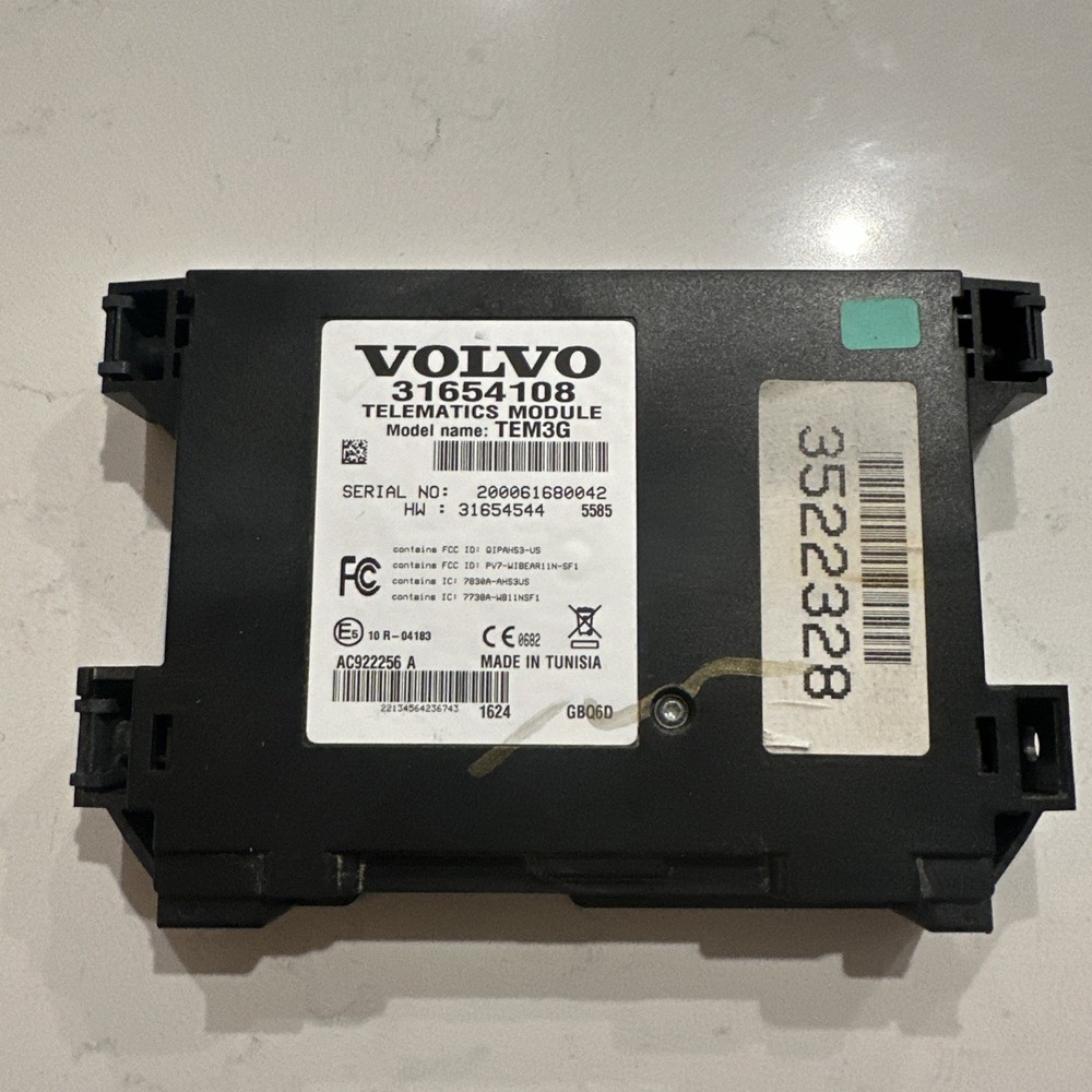 2014-2018 VOLVO V60 S60 TELEMATICS UNIT CONTROL MODULE OEM 31654108