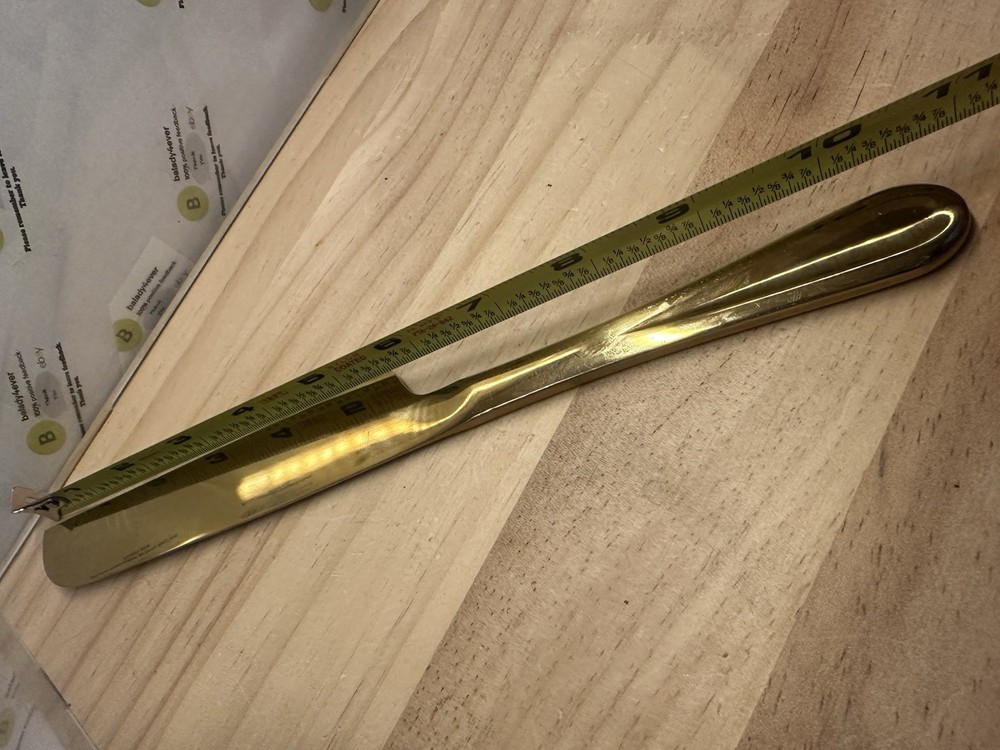 Gold Colored Wedding Cake Knife 10.75”