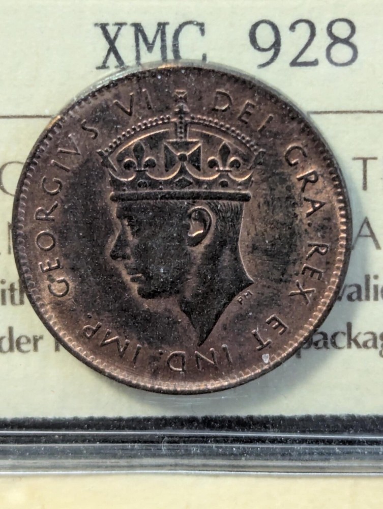 1941c, ICCS Graded, Newfoundland Small One Cent, **MS-63** XMC 928