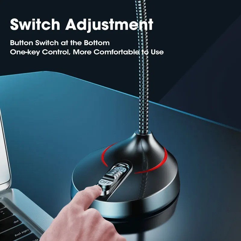 Mini Microphone PC Mic 3.5mm AUX Wired Microphones for PC Computer Laptop