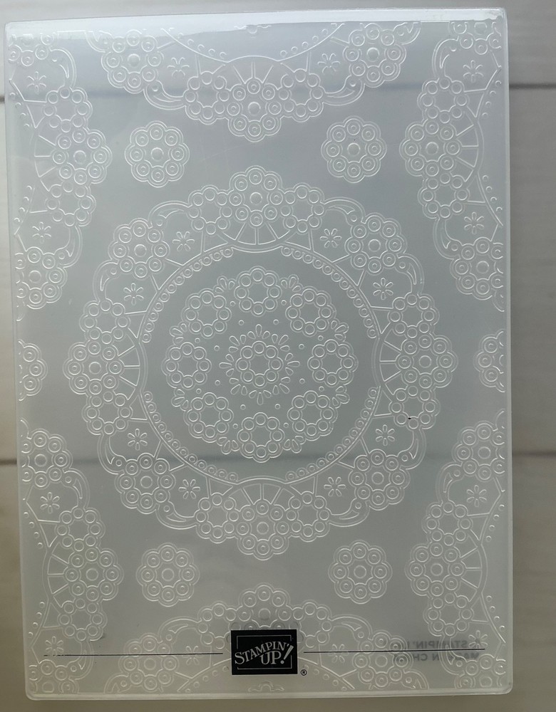 Stampin’ Up! “Delightful Doily” Embossing Folder & Die Bundle - Valentine’s Day