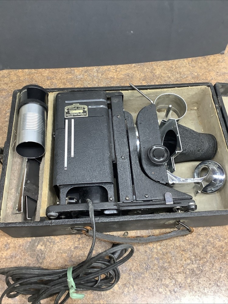 Antique SVE Tri-Purpose Projector Model AAA Bulb Is Missing