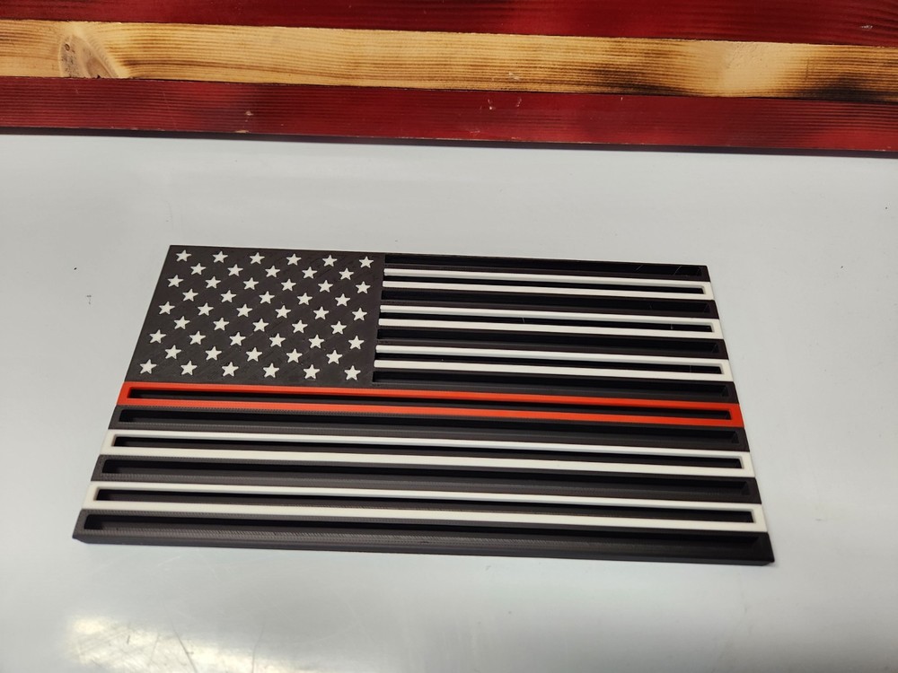 Challenge Coin Display Holder Firefighter Edition Thin Red Line