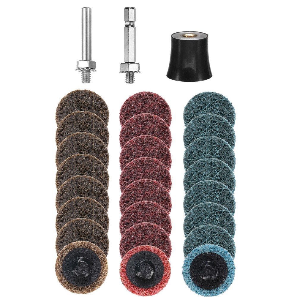 27pcs Quick Change Discs Set 1" Roll Lock Sanding Discs Coarse/Medium/Fine Grits