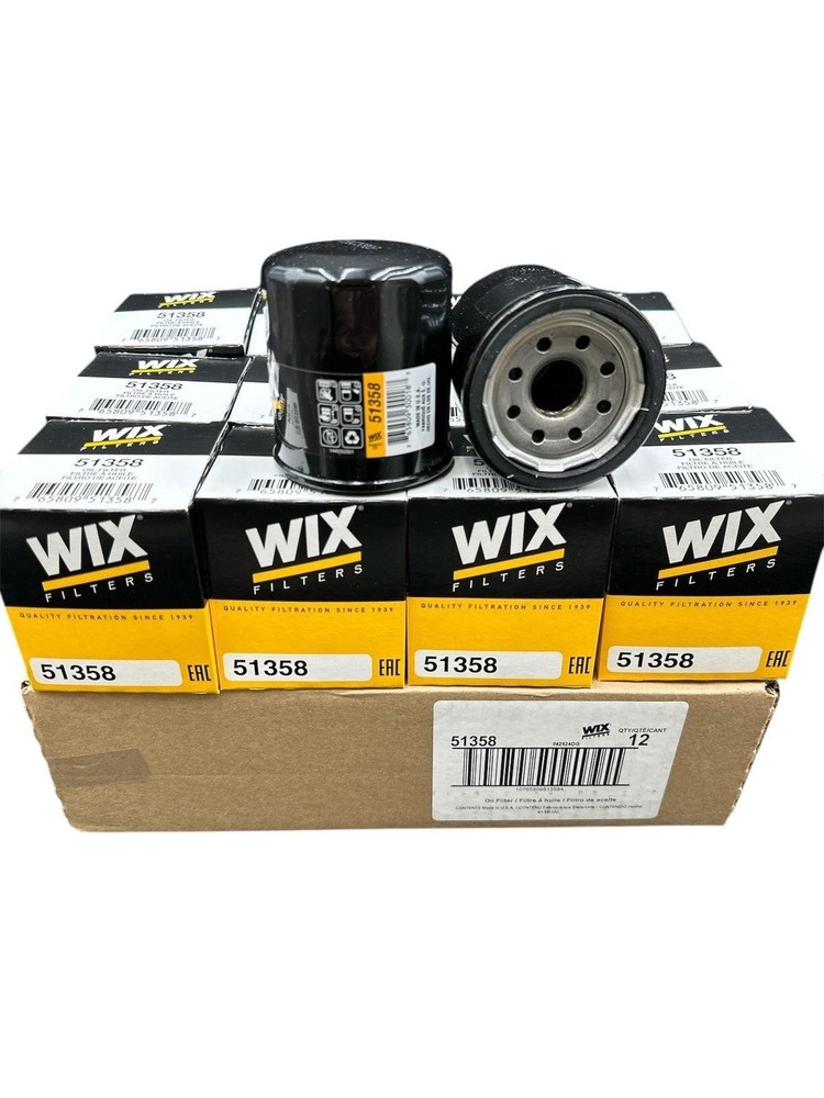WIX 51358 Spin-On Lube Filter (Pack of 12)