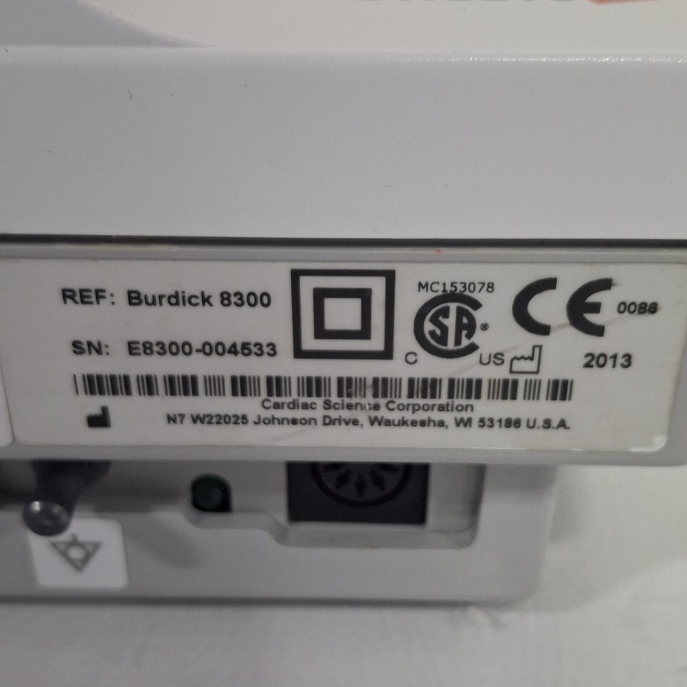Cardiac Science Burdick 8300 ECG