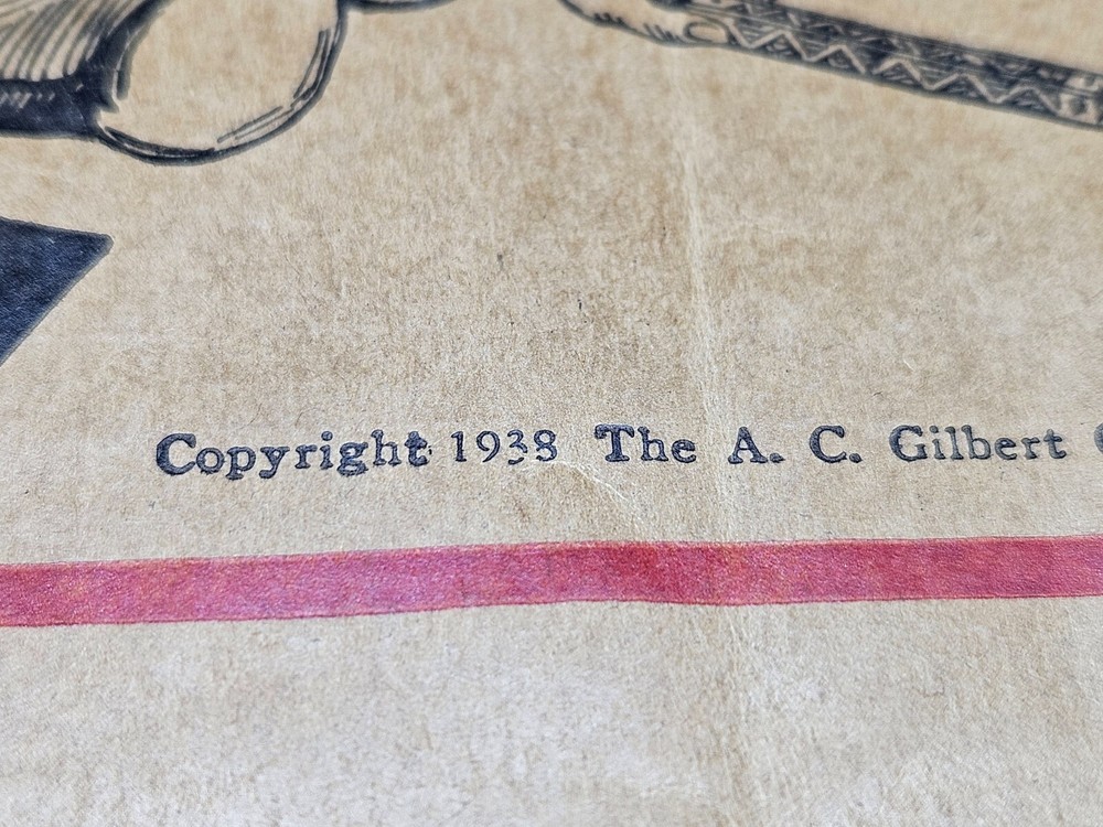 Original 1938 The New Erector A.C. Gilbert Toy Manual
