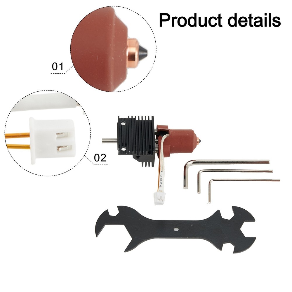 For K1 Compatible Extruder Hot End with Enhanced Cooling System Design